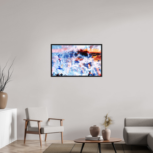 96,6 x 60 cm, Caisse américaine Noire Archéologie des nuées