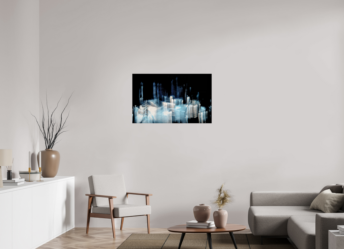 96 x 60 cm, Tirage photo contrecollé sur Dibond Cathédrale de glace brisée