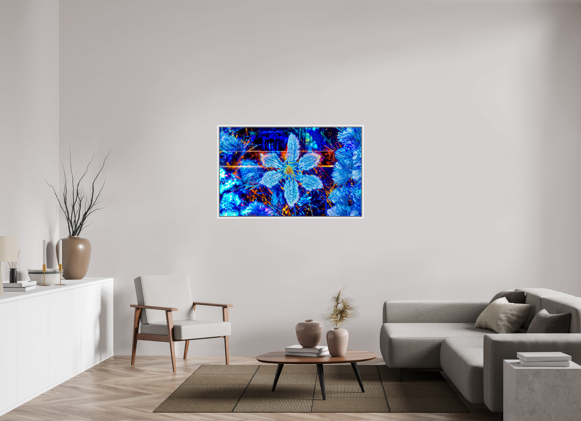 127,7 x 80 cm, 9 Caisse américaine Blanche La fleur qui rêvait d’étoiles