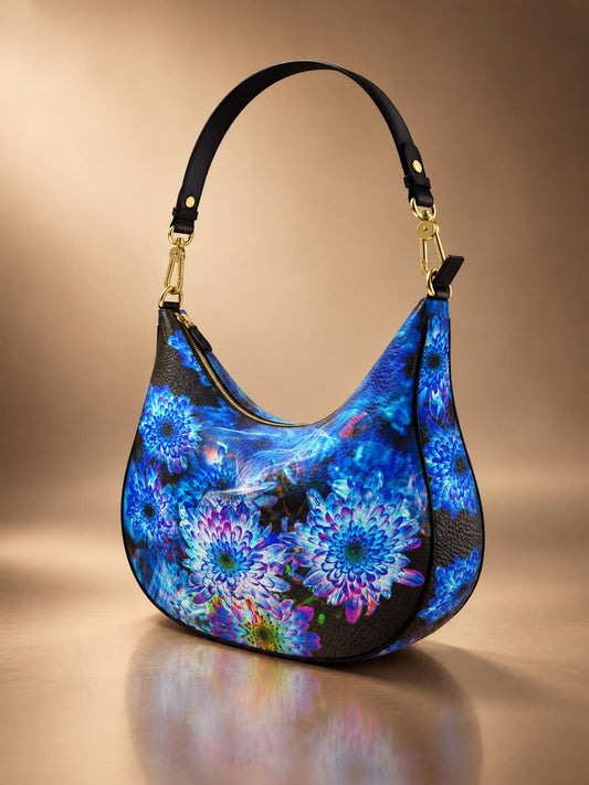 Sac courbé «  Fleurs Célestes  »