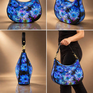 "Celestial Flowers" curved bag