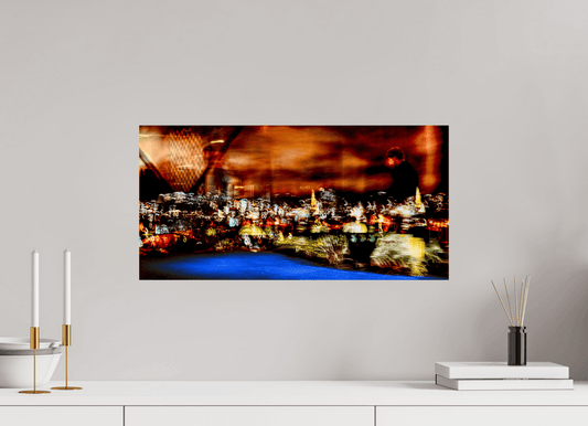 Promeneur des nébuleuses urbaines - Idealart