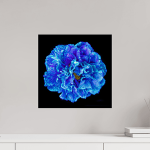 Le Cœur Bleu qui S’ouvre à la Nuit - Idealart