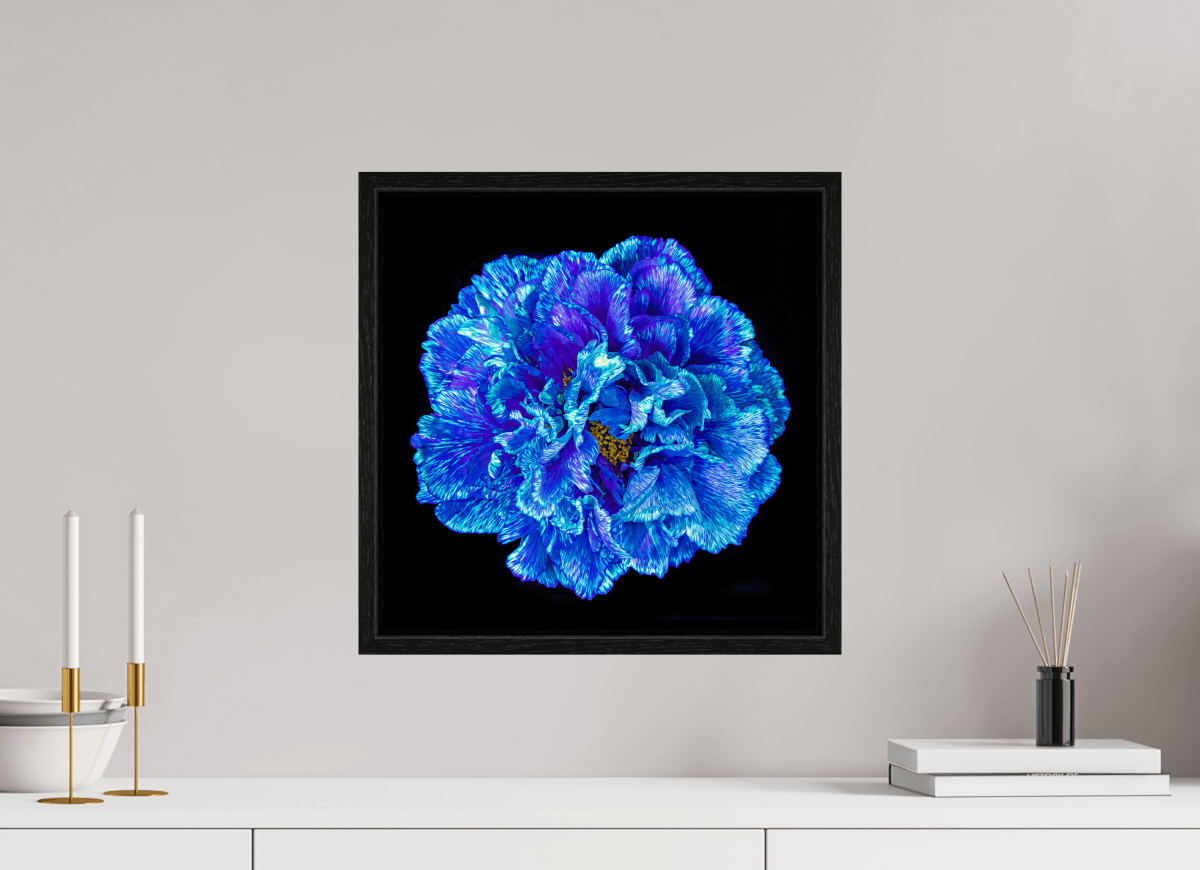 Le Cœur Bleu qui S’ouvre à la Nuit - Idealart