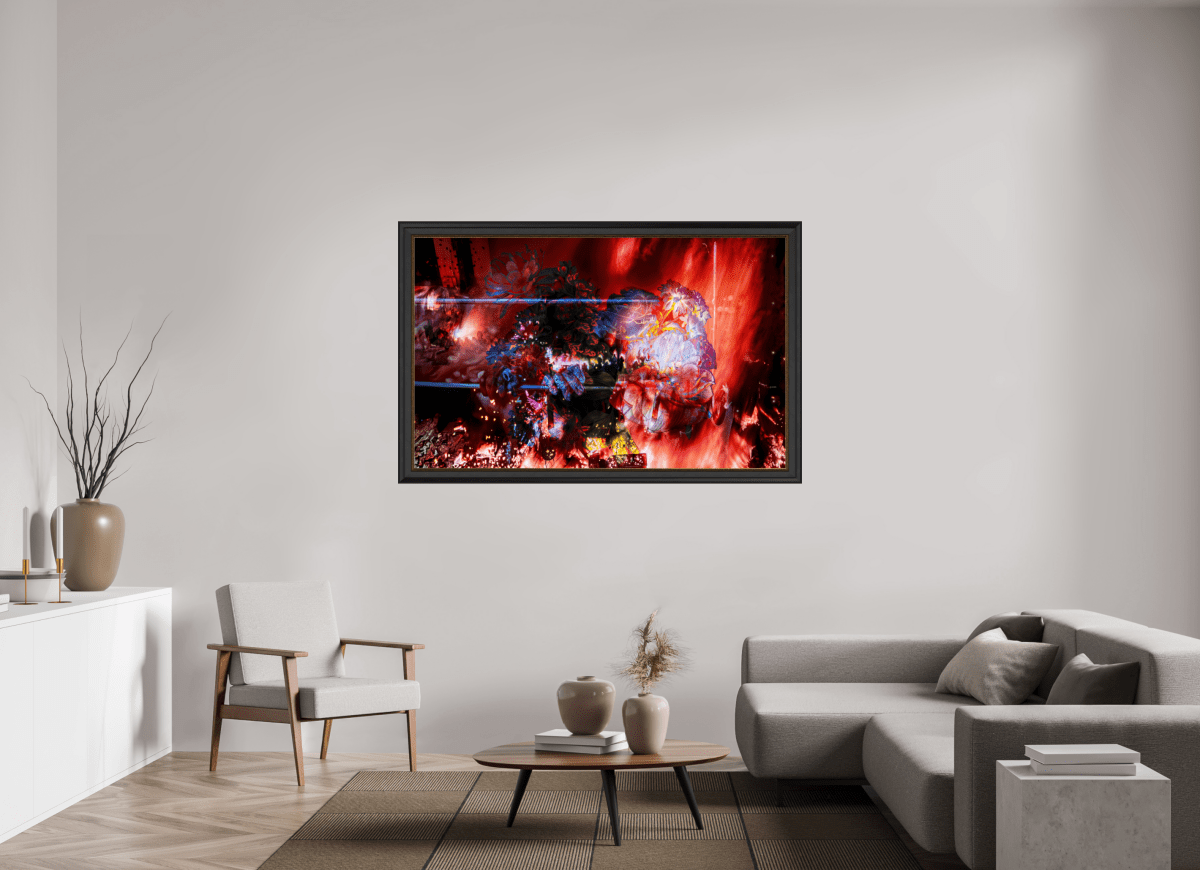 L’étreinte des pétales ardents - Idealart