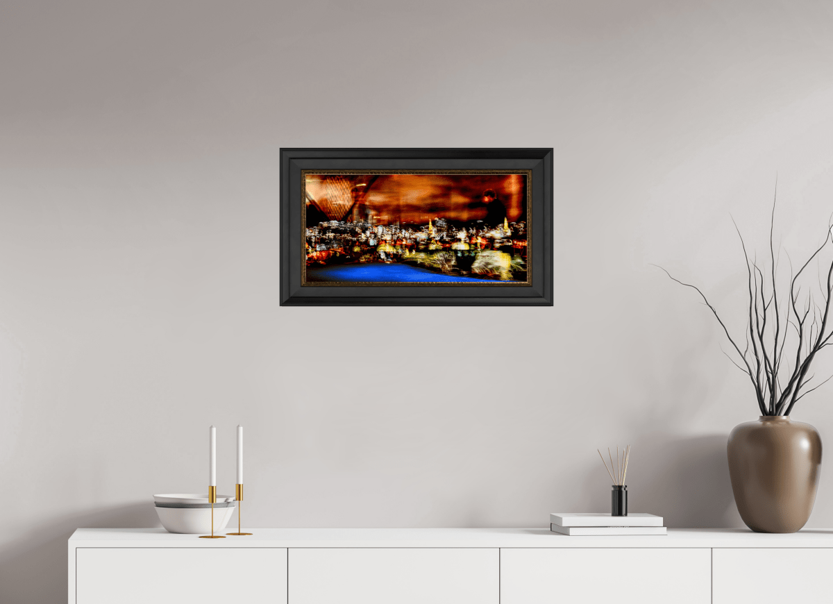 Promeneur des nébuleuses urbaines - Idealart