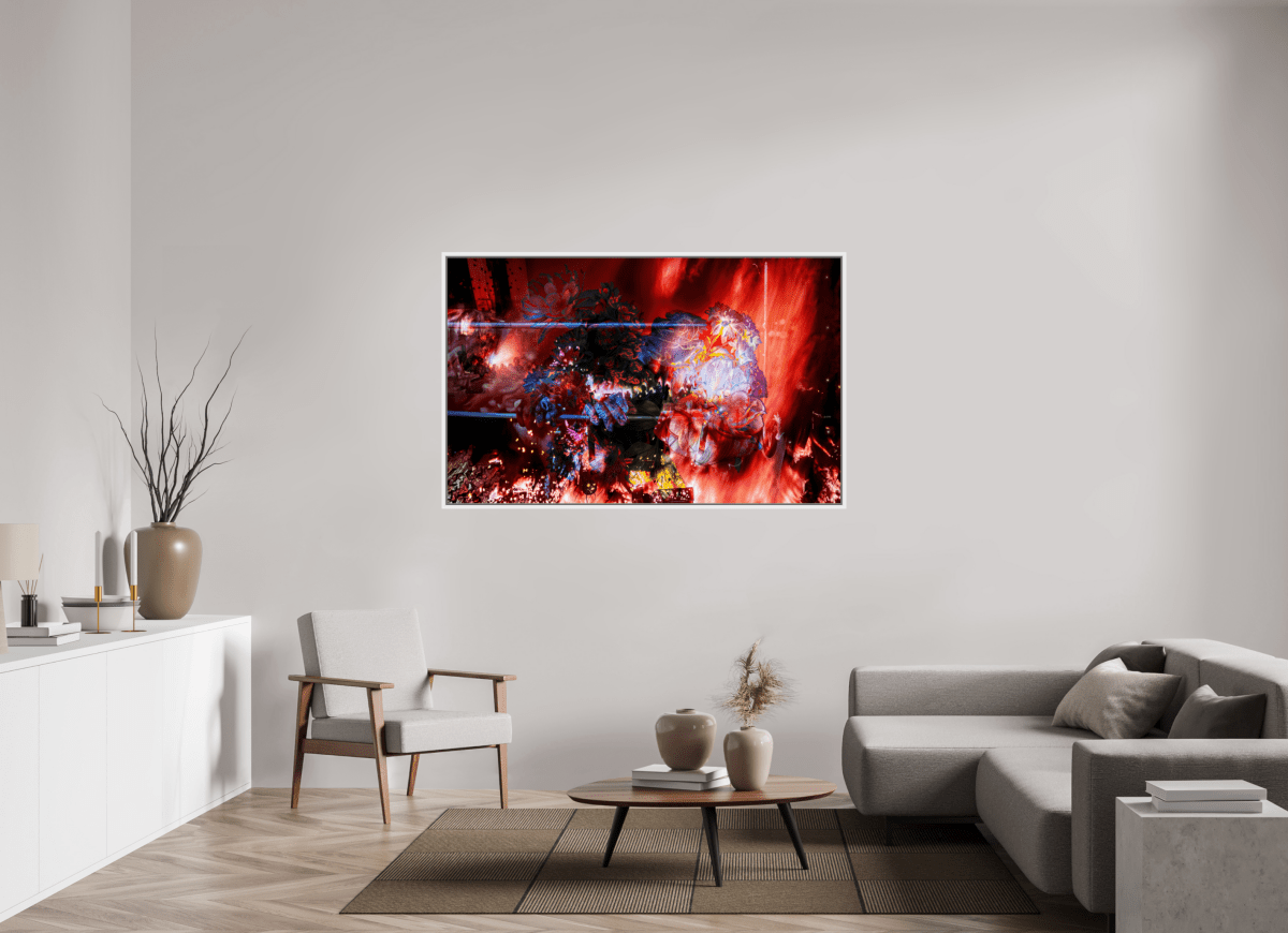 L’étreinte des pétales ardents - Idealart