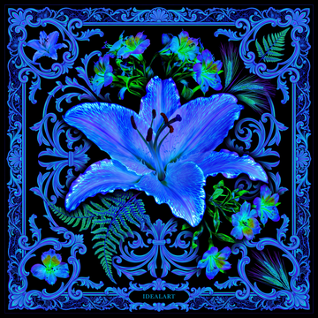 Foulard en Soie « Lys Astral »